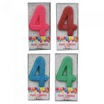 ΚΕΡΙ MAXI *ΑΡΙΘΜΟΣ 4, ΜΕΓΕΘΟΣ 11,5CM, 4 GLITTER ΧΡΩΜΑΤΑ EDIGLAM