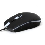 ΠΟΝΤΙΚΙ ΕΝΣΥΡΜΑΤΟ OM-0550 1000 1600 2000DPI RUBBER BLACK PLATINET