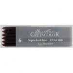 ΜΥΤΕΣ SEPIA DRY DARK 5,6ΜΜ, 120ΜΜ ΚΟΥΤΙ 6 ΤΕΜΑΧΙΩΝ CRETACOLOR