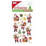 PAPERY CHRISTMAS STICKERS 8X13CM 145520 GLOBAL GIFT