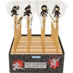 ΜΟΛΥΒΙ ΜΕ ΓΟΜΑ TOPPER NINTZA COLLECTION 3 ΑΣΟΡΤΙ ΣΧΕΔΙΑ, ΣΤΑΝΤ 24 ΤΕΜΑΧΙΩΝ *STYLEX