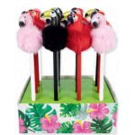 ΜΟΛΥΒΙ TOPPER POMPON 3 ΑΣΟΡΤΙ ΣΧΕΔΙΑ (FLAMINGO-ΠΑΠΑΓΑΛΟΣ-TOUCAN), ΣΤΑΝΤ 16 ΤΕΜΑΧΙΩΝ *STYLEX