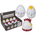 ΧΡΟΝΟΜΕΤΡΟ ΚΟΥΖΙΝΑΣ EGG AND CHICKEN, 8 X 7CM, 3 ΑΣΟΡΤΙ ΣΧΕΔΙΑ, ΣΤΑΝΤ 12 ΤΕΜΑΧΙΩΝ BLUE GIFTS