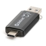 USB STICK 3.2 TYPE C (ΥΠΟΔΟΧΗ ΔΙΠΛΗΣ ΟΨΗΣ) 32GB  ΜΑΥΡΟ PLATINET