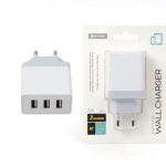 ΦΟΡΤΙΣΤΗΣ *ΠΡΙΖΑΣ 3 ΘΥΡΩΝ USB, 3A, 15W, ΧΡΩΜΑ ΛΕΥΚΟ PLATINET