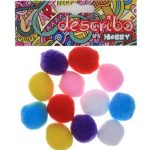 POMPONS ΔΙAΦΟΡΑ ΧΡΩΜΑΤΑ 12 ΤΕΜAΧΙΑ ΜΕΓΕΘΟΣ 50 MM DESCRIBO * CN *