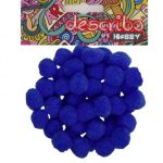 POMPONS ΜΠΛΕ ΧΡΩΜΑ 50 ΤΕΜAΧΙΑ ΜΕΓΕΘΟΣ 25 MM DESCRIBO * CN*