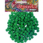 POMPONS ΠΡΑΣΙΝΟ ΧΡΩΜΑ 200 ΤΕΜAΧΙΑ ΜΕΓΕΘΟΣ 10 MM DESCRIBO * CN *