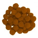 POMPONS *ΑΝΟΙΧΤΟ ΚΑΦΕ ΧΡΩΜΑ 50 ΤΕΜAΧΙΑ ΜΕΓΕΘΟΣ 25 MM I-MONDI * C
