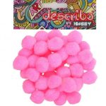 POMPONS ΡΟΖ ΧΡΩΜΑ 50 ΤΕΜAΧΙΑ ΜΕΓΕΘΟΣ 25 MM DESCRIBO * CN*