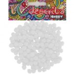 POMPONS ΛΕΥΚΟ ΧΡΩΜΑ 200 ΤΕΜAΧΙΑ ΜΕΓΕΘΟΣ 10 MM DESCRIBO * CN *