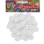 POMPONS ΛΕΥΚΟ ΧΡΩΜΑ 50 ΤΕΜAΧΙΑ ΜΕΓΕΘΟΣ 25 MM DESCRIBO * CN*