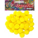 POMPONS ΚΙΤΡΙΝΟ ΧΡΩΜΑ 50 ΤΕΜAΧΙΑ ΜΕΓΕΘΟΣ 25 MM DESCRIBO * CN*