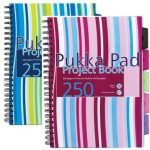 ΤΕΤΡΑΔΙΟ ΔΙΠΛΟ ΣΠΙΡΑΛ A4 5Θ. STRIPES 250ΣΕΛ. 80 GSM 2 ΧΡΩΜΑΤΑ ΑΣΟΡΤΙ PUKKA
