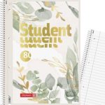 ΤΕΤΡΑΔΙΟ ΣΠΙΡΑΛ Α4 ΜΕ ΤΡΥΠΕΣ ΚΑΙ ΠΕΡΦΟΡΕ, STUDENT BLOOM  ΜΕ ΣΚΛΗΡΟ ΕΞΩΦΥΛΛΟ (400GSM), 160ΣΕΛ. 90GSM BRUNNEN