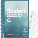 ΤΕΤΡΑΔΙΟ ΣΠΙΡΑΛ Α4 ΜΕ ΤΡΥΠΕΣ ΚΑΙ ΠΕΡΦΟΡΕ, STUDENT BLUE MULTI-COLOURED ΕΞΩΦΥΛΛΟ, 160ΣΕΛ. 90GSM BRUNNEN