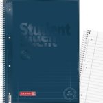 ΤΕΤΡΑΔΙΟ ΣΠΙΡΑΛ Α4 ΜΕ ΤΡΥΠΕΣ ΚΑΙ ΠΕΡΦΟΡΕ, STUDENT DENIM ΕΞΩΦΥΛΛΟ, 160ΣΕΛ. 90GSM BRUNNEN