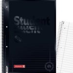 ΤΕΤΡΑΔΙΟ ΣΠΙΡΑΛ Α4 ΜΕ ΤΡΥΠΕΣ ΚΑΙ ΠΕΡΦΟΡΕ, STUDENT ONYX ΕΞΩΦΥΛΛΟ, 160ΣΕΛ. 90GSM BRUNNEN