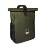 ΣΑΚΙΔΙΟ ΠΛΑΤΗΣ ROLL TOP  ΜΕ ΦΕΡΜΟΥΑΡ ΓΙΑ LAPTOP 15'' (ΜΕΓ. 45X30X13CM - 18LT ROLLED 22LT UNROLLED), ΧΡΩΜΑ ΧΑΚΙ PANTONE