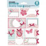 SCENY *TAG STICKERS 14X12CM 440303 GLOBAL GIFT