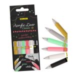 ΣΤΥΛΟ ΑΚΡΥΛΙΚΟ ΜΕ ΚΟΥΜΠΙ (ACRYLIC LINER CLASSIC),  6 ΑΣΟΡΤΙ ΧΡΩΜΑΤΑ, ΣΕ ΠΛΑΣΤΙΚΗ ΘΗΚΗ ONLINE