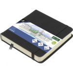 SKETCHBOOK 12 X 12CM ΜΑΥΡΟ 140GR, 160ΣΕΛ. ΜΕ ΛΑΣΤΙΧΟ ΚΑΙ ΣΚΛΗΡΟ ΕΞΩΦΥΛΛΟ KANGARO