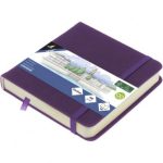 SKETCHBOOK 12 X 12CM PURPLE HEART 140GR, 160ΣΕΛ. ΜΕ ΛΑΣΤΙΧΟ ΚΑΙ ΣΚΛΗΡΟ ΕΞΩΦΥΛΛΟ KANGARO