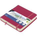 SKETCHBOOK 12 X 12CM RUBY 140GR, 160ΣΕΛ. ΜΕ ΛΑΣΤΙΧΟ ΚΑΙ ΣΚΛΗΡΟ ΕΞΩΦΥΛΛΟ KANGARO