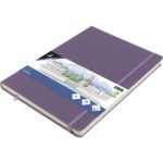 SKETCHBOOK Α4 HEATHER PURPLE 140GR, 160ΣΕΛ. ΜΕ ΛΑΣΤΙΧΟ ΚΑΙ ΣΚΛΗΡΟ ΕΞΩΦΥΛΛΟ KANGARO