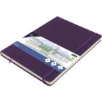 SKETCHBOOK Α4 PURPLE HEART 140GR, 160ΣΕΛ. ΜΕ ΛΑΣΤΙΧΟ ΚΑΙ ΣΚΛΗΡΟ ΕΞΩΦΥΛΛΟ KANGARO