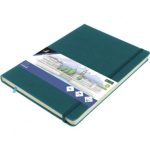 SKETCHBOOK Α4 DARK TURQUOISE 140GR, 160ΣΕΛ. ΜΕ ΛΑΣΤΙΧΟ ΚΑΙ ΣΚΛΗΡΟ ΕΞΩΦΥΛΛΟ KANGARO
