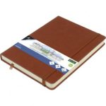 SKETCHBOOK A5 COGNAC 140GR, 160ΣΕΛ. ΜΕ ΛΑΣΤΙΧΟ ΚΑΙ ΣΚΛΗΡΟ ΕΞΩΦΥΛΛΟ KANGARO