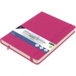 SKETCHBOOK Α5 HOT PINK 140GR, 160ΣΕΛ. ΜΕ ΛΑΣΤΙΧΟ ΚΑΙ ΣΚΛΗΡΟ ΕΞΩΦΥΛΛΟ KANGARO