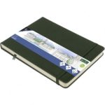 SKETCHBOOK Α5 LANDSCAPE FOREST GREEN 140GR, 160ΣΕΛ. ΜΕ ΛΑΣΤΙΧΟ ΚΑΙ ΣΚΛΗΡΟ ΕΞΩΦΥΛΛΟ KANGARO