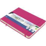 SKETCHBOOK Α5 LANDSCAPE HOT PINK 140GR, 160ΣΕΛ. ΜΕ ΛΑΣΤΙΧΟ ΚΑΙ ΣΚΛΗΡΟ ΕΞΩΦΥΛΛΟ KANGARO