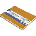 SKETCHBOOK Α5 LANDSCAPE OCHRE 140GR, 160ΣΕΛ. ΜΕ ΛΑΣΤΙΧΟ ΚΑΙ ΣΚΛΗΡΟ ΕΞΩΦΥΛΛΟ KANGARO