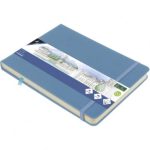 SKETCHBOOK Α5 LANDSCAPE SKY BLUE 140GR, 160ΣΕΛ. ΜΕ ΛΑΣΤΙΧΟ ΚΑΙ ΣΚΛΗΡΟ ΕΞΩΦΥΛΛΟ KANGARO