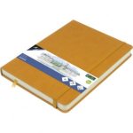 SKETCHBOOK Α5 OCHRE 140GR, 160ΣΕΛ. ΜΕ ΛΑΣΤΙΧΟ ΚΑΙ ΣΚΛΗΡΟ ΕΞΩΦΥΛΛΟ KANGARO