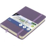 SKETCHBOOK Α6 HEATHER PURPLE 140GR, 160ΣΕΛ. ΜΕ ΛΑΣΤΙΧΟ ΚΑΙ ΣΚΛΗΡΟ ΕΞΩΦΥΛΛΟ KANGARO