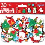 ΑΦΡΩΔΗ ΑΥΤΟΚΟΛΛΗΤΑ SMOOTHY CHRISTMAS 30 ΤΕΜΑΧΙΩΝ 15Χ8CM 290014 GLOBAL GIFT