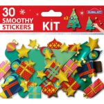 ΑΦΡΩΔΗ ΑΥΤΟΚΟΛΛΗΤΑ SMOOTHY CHRISTMAS 30 ΤΕΜΑΧΙΩΝ 15Χ8CM 290015 GLOBAL GIFT