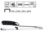 ΣΥΡΡΑΠΤΙΚΟ ΕΠΙΤΡΑΠΕΖΙΟ LONG ARM 20 ΦΥΛΛΩΝ ΓΙΑ Νο 24 6 26 6 ΧΡΩΜΑ ΜΑΥΡΟ SAX *CN*