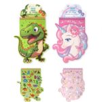STICKER COLOURING BOOK ΜΕ ΣΠΙΡΑΛ 19Φ. (ΣΧΕΔΙΟ ΔΕΙΝΟΣΑΥΡΟΣ - UNICORN), + ΑΥΤΟΚΟΛΛΗΤΑ STYLEX