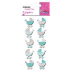TOPPER *STICKERS 7X14CM 410074 GLOBAL GIFT