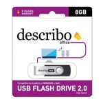 USB STICK HIGH SPEED 2.0 8GB BLACK - BLUE DESCRIBO