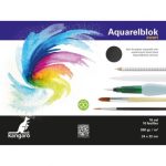 ΜΠΛΟΚ ΑΚΟΥΑΡΕΛΑΣ ΜΑΥΡΟ  24 Χ 32CM, 300GR, 16 ΦΥΛΛΩΝ KANGARO