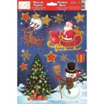 WINDOW CHRISTMAS STICKERS 20X30CM W30559 GLOBAL GIFT