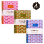 ΤΕΤΡΑΔΙΟ ΔΙΠΛΟ ΣΠΙΡΑΛ A5 FLORAL 200ΣΕΛ. 80GSM 3 ΑΣΟΡΤΙ FANCY ΣΧΕΔΙΑ PUKKA
