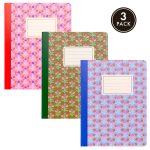ΤΕΤΡΑΔΙΟ FLORAL Β5 140ΣΕΛ. 80 GSM 3 ΑΣΟΡΤΙ FANCY ΣΧΕΔΙΑ PUKKA