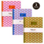 ΤΕΤΡΑΔΙΟ ΔΙΠΛΟ ΣΠΙΡΑΛ A4 FLORAL 200ΣΕΛ. 80GSM 3 ΑΣΟΡΤΙ FANCY ΣΧΕΔΙΑ PUKKA
